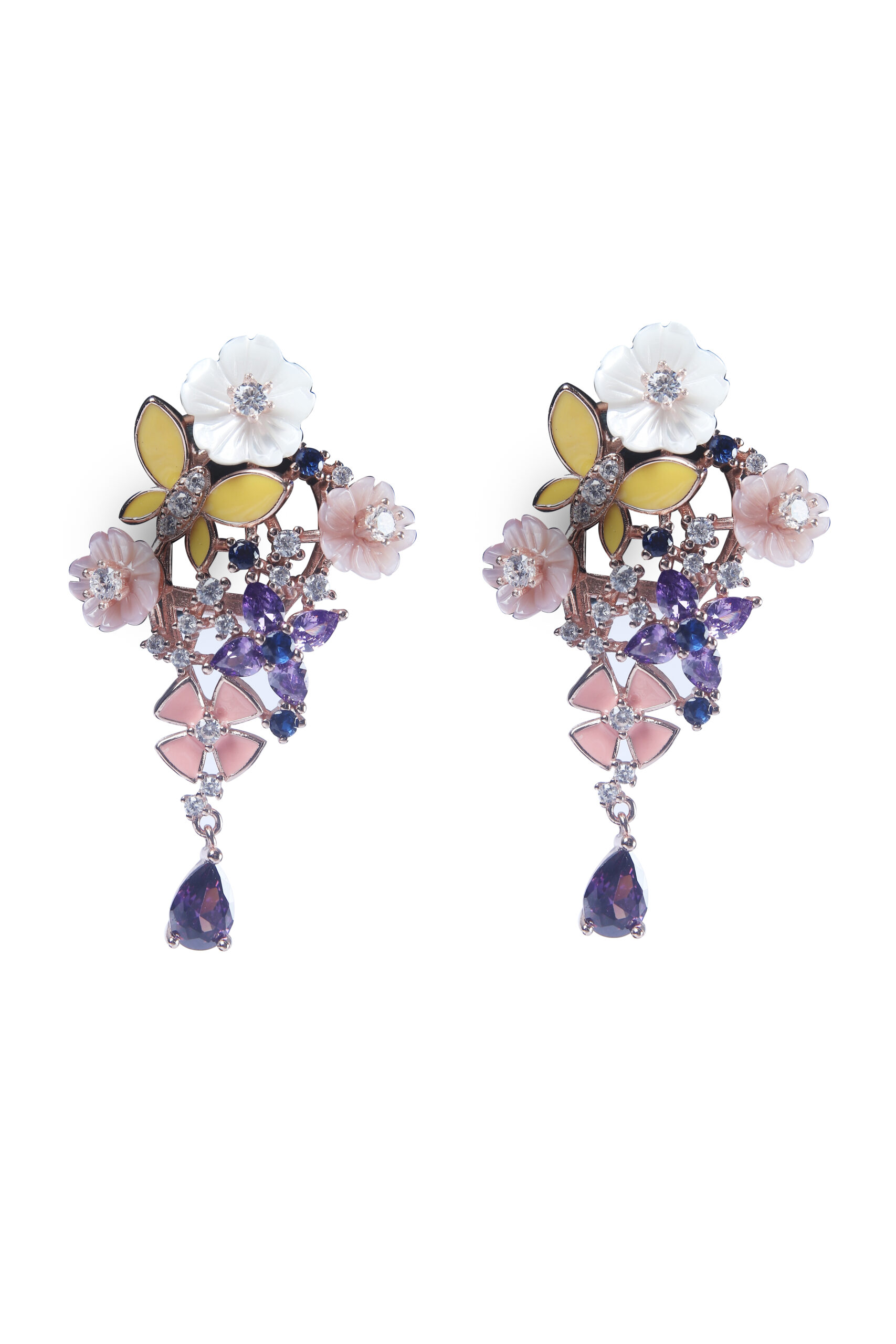 925 Sterling Silver Spring Bloom Pendant Set - Image 2