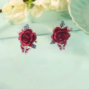 925 Sterling Silver Rose Radiance Studs