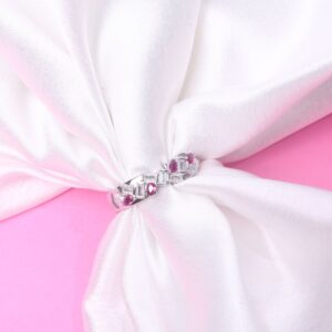 92.5 Sterling Silver Blush Elegance Cluster Ring
