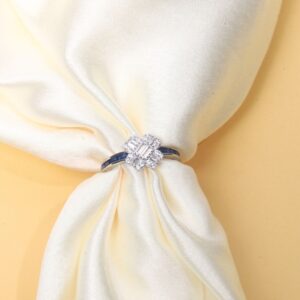 92.5 Sterling Silver Eternal Bloom Diamond Ring