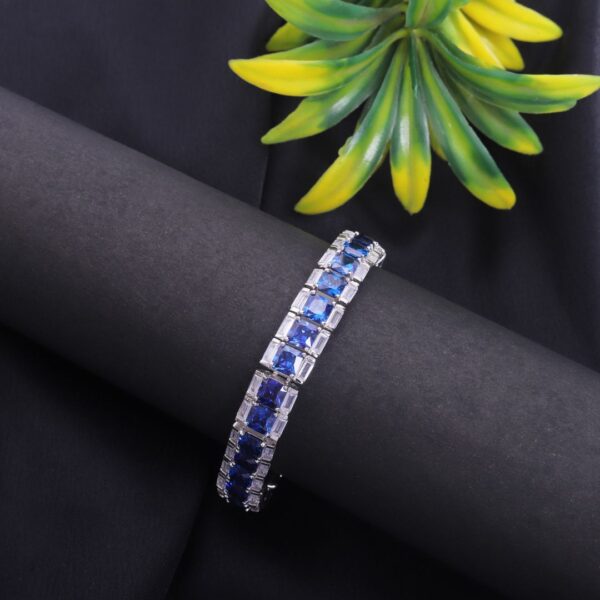 925 Sterling Silver Midnight Sapphire Luxe Bracelet