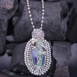 925 Sterling Silver Mystical Parrot Necklace