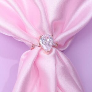 Pear-Cut Solitaire with Baguette Side Stones Ring