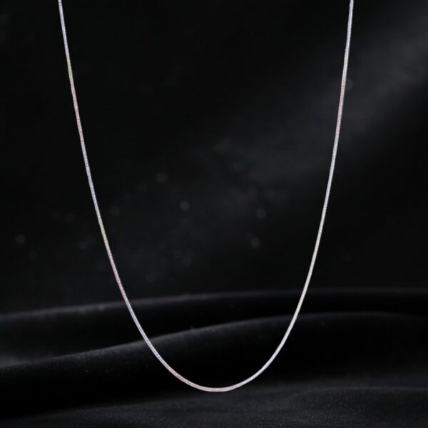 925 Sterling Silver GleamAura Sleek Chain