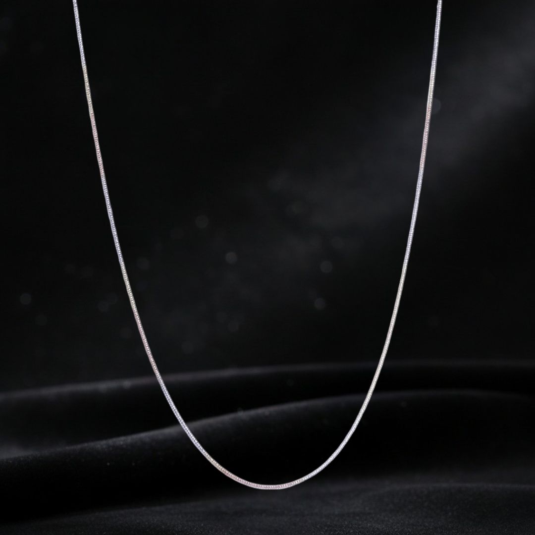 925 Sterling Silver GleamAura Sleek Chain
