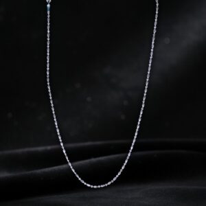 925 Sterling Silver Petal Gleam Beaded Chain