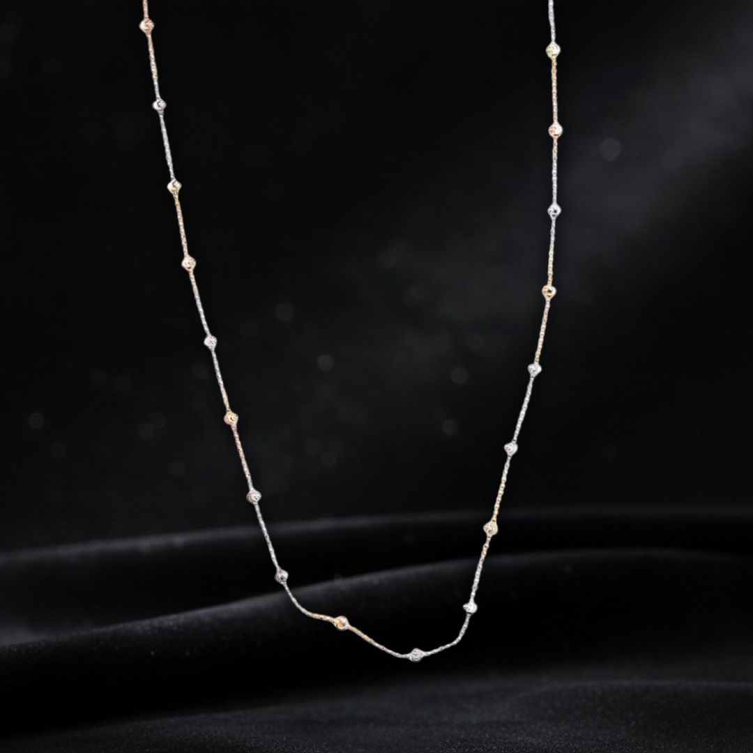 925 Sterling Silver Two-Tone Gleam Chain