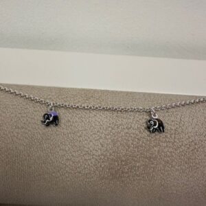 925 Sterling Silver Elephant Charm Bracelet