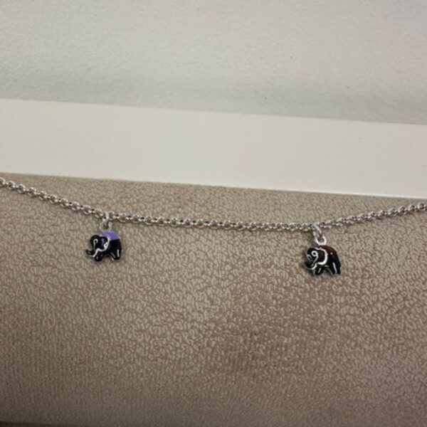 925 Sterling Silver Elephant Charm Bracelet