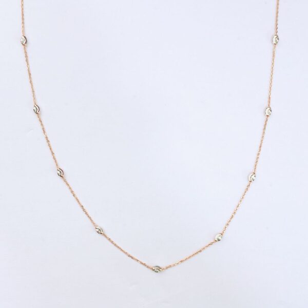 925 Sterling Silver Celeste Bezel Charm Chain - Image 2