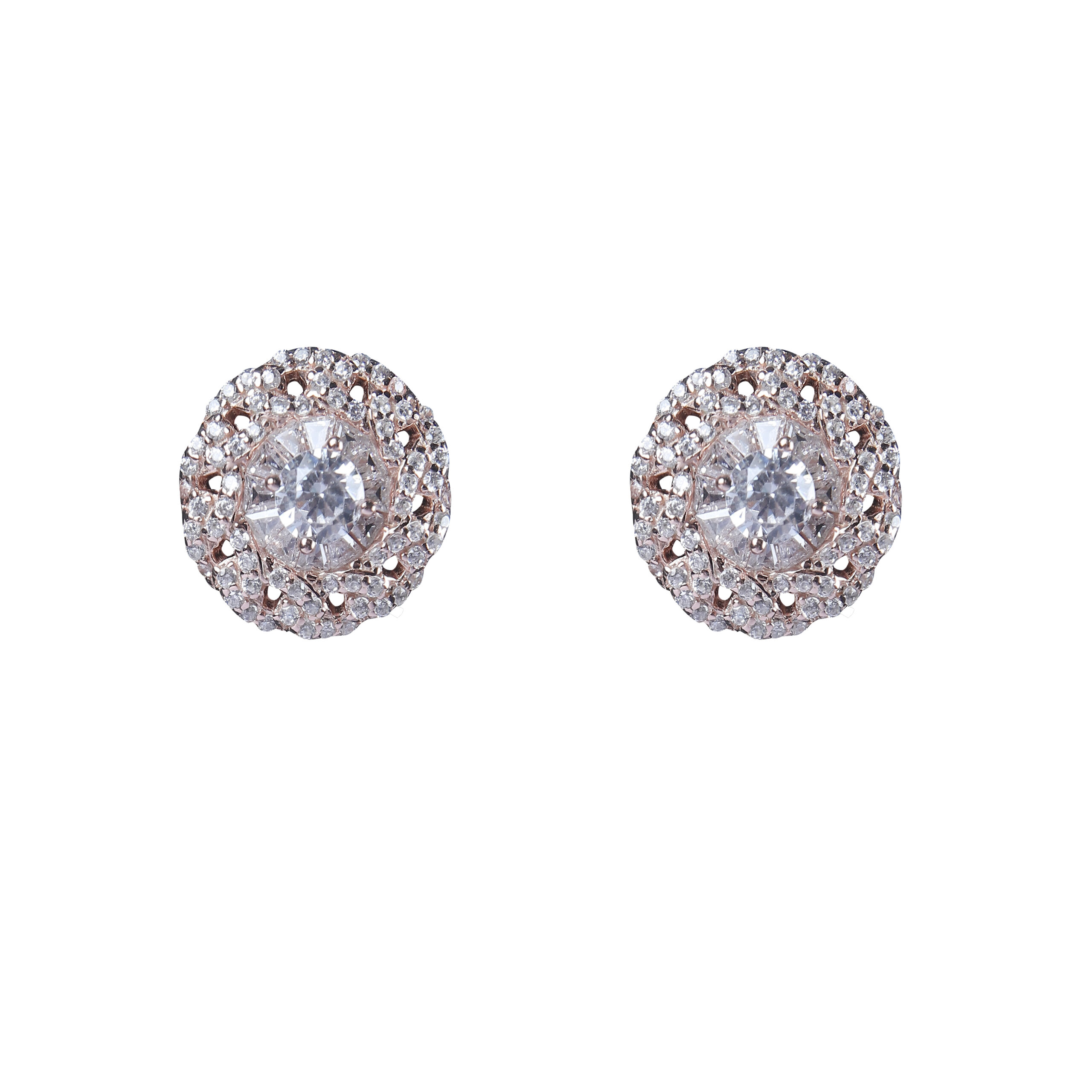 925 Sterling Silver Radiant Halo Pendant Set - Image 2
