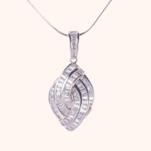 925 Sterling Silver Luminous Weave Pendant