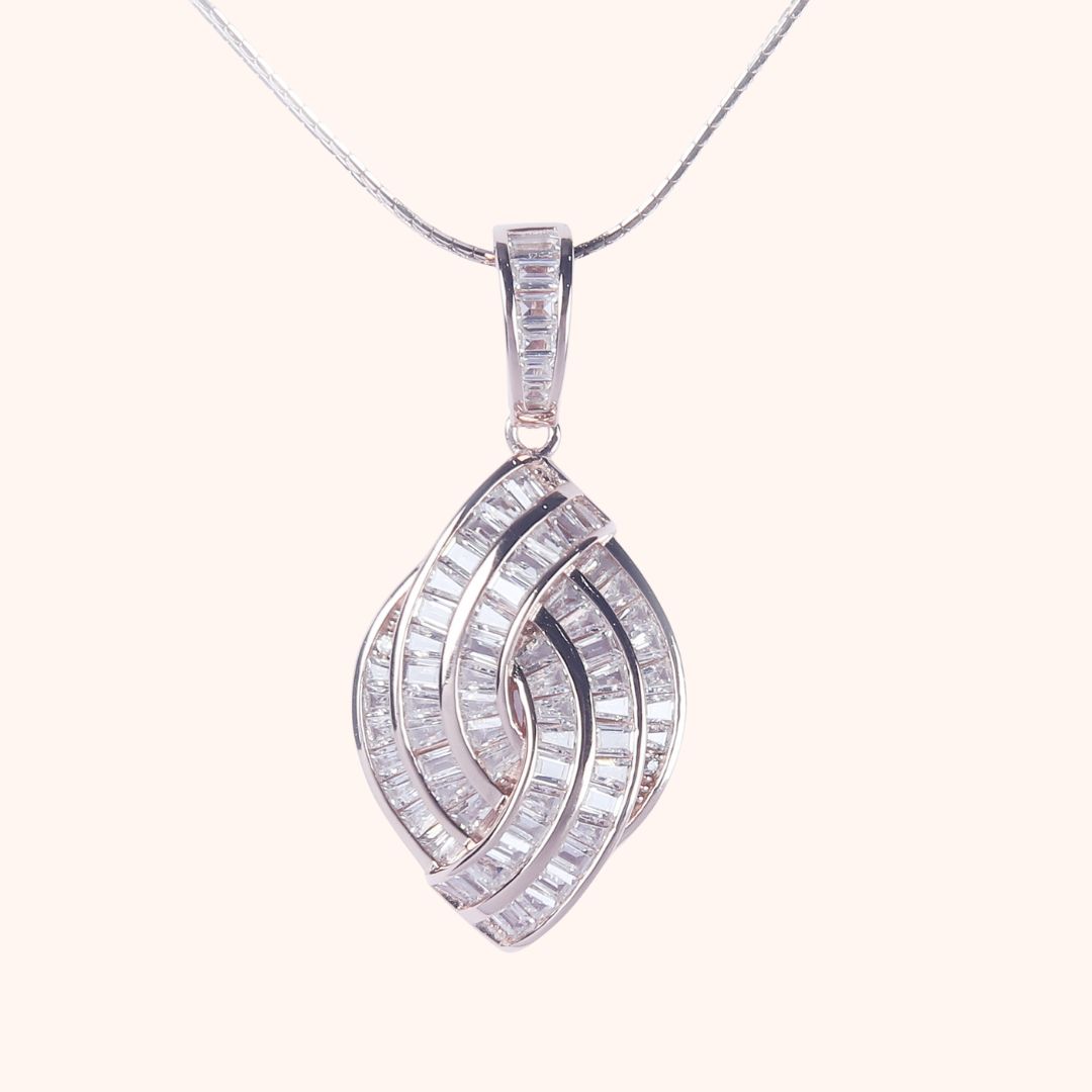 925 Sterling Silver Luminous Weave Pendant