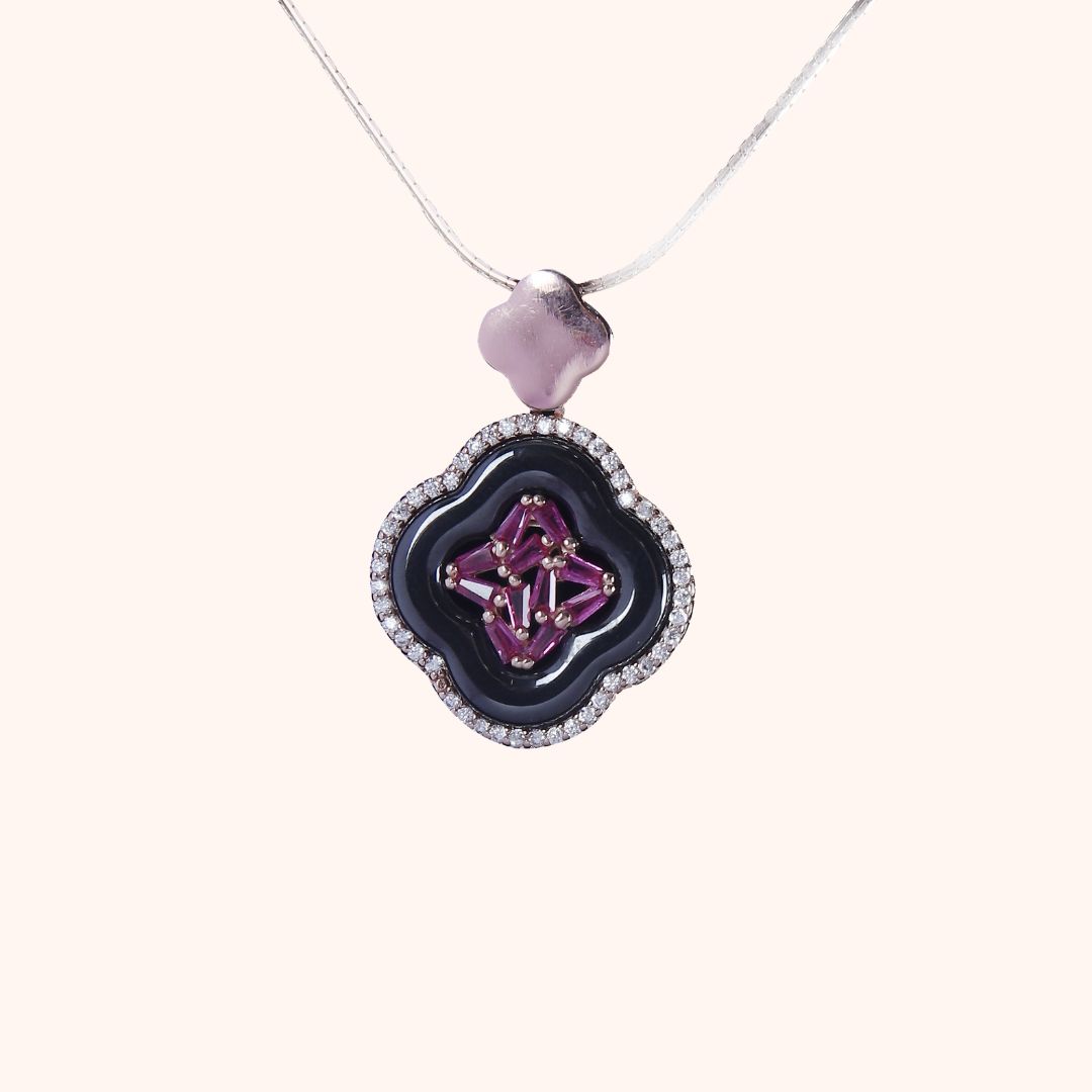 925 Sterling Silver Midnight Grace Pendant