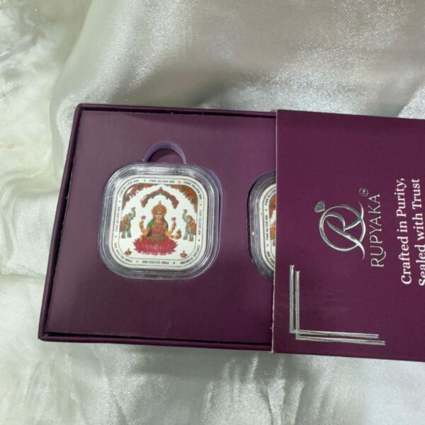 999 Silver Coin Set – Lakshmi & Ganesha - Image 2
