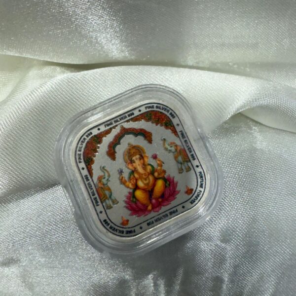 999 Silver Coin Set – Lakshmi & Ganesha - Image 3