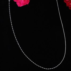 925 Sterling Silver Textured Chain