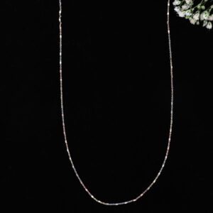 925 Sterling Silver Multi-Tone Chain