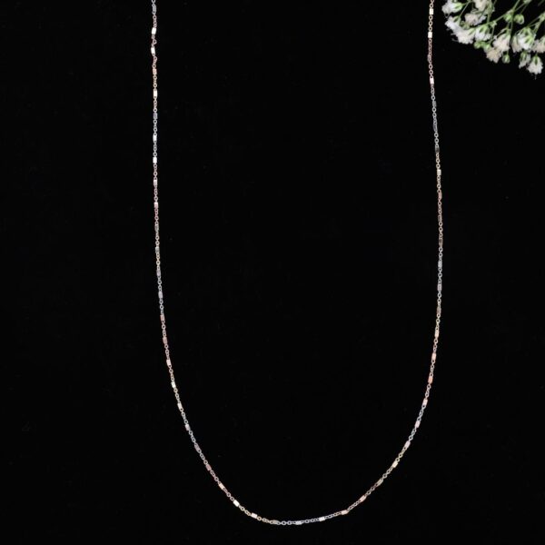 925 Sterling Silver Multi-Tone Chain