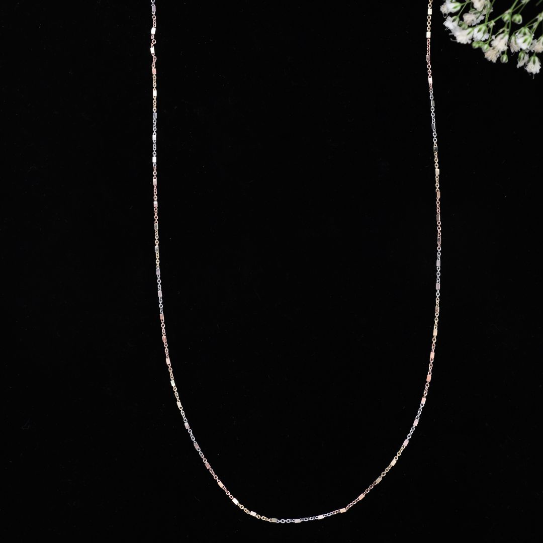 925 Sterling Silver Multi-Tone Chain