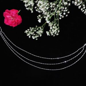 925 Sterling Silver Triple-Strand Chain