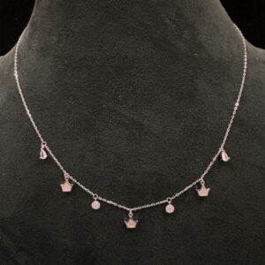 925 Sterling Silver Stylish Charm Drop Chain