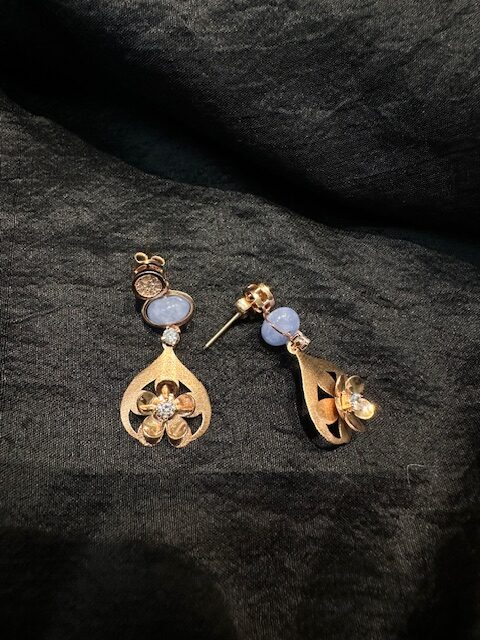 925 Sterling Silver Rose Gold Lily Set - Image 2