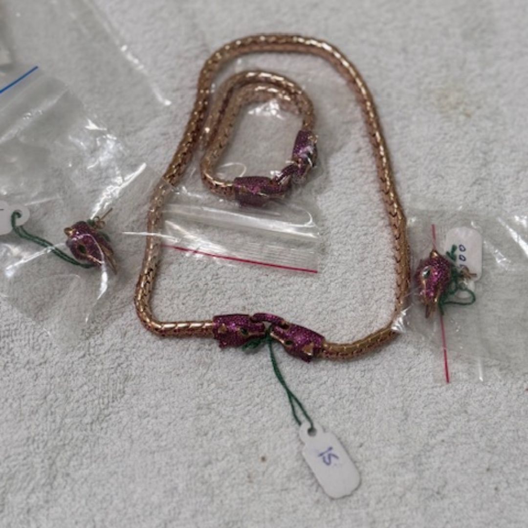 925 Sterling Silver Glamourous Panther Set