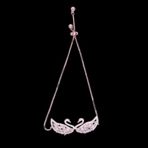 925 Sterling Silver Twin Swan Bolo