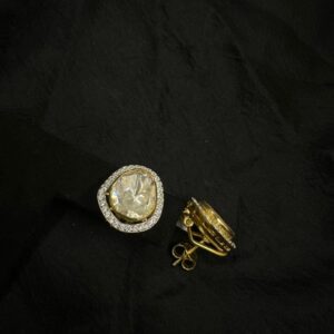 92.5 Sterling Silver Royal Cushion Halo Studs Earrings