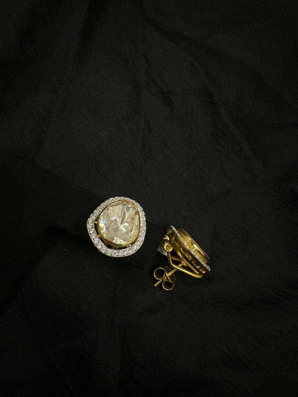 92.5 Sterling Silver Royal Cushion Halo Studs Earrings