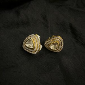 92.5 Sterling Silver Noor Triangle Earring