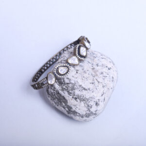 92.5 Sterling Silver Jharokha Kundan Bracelet
