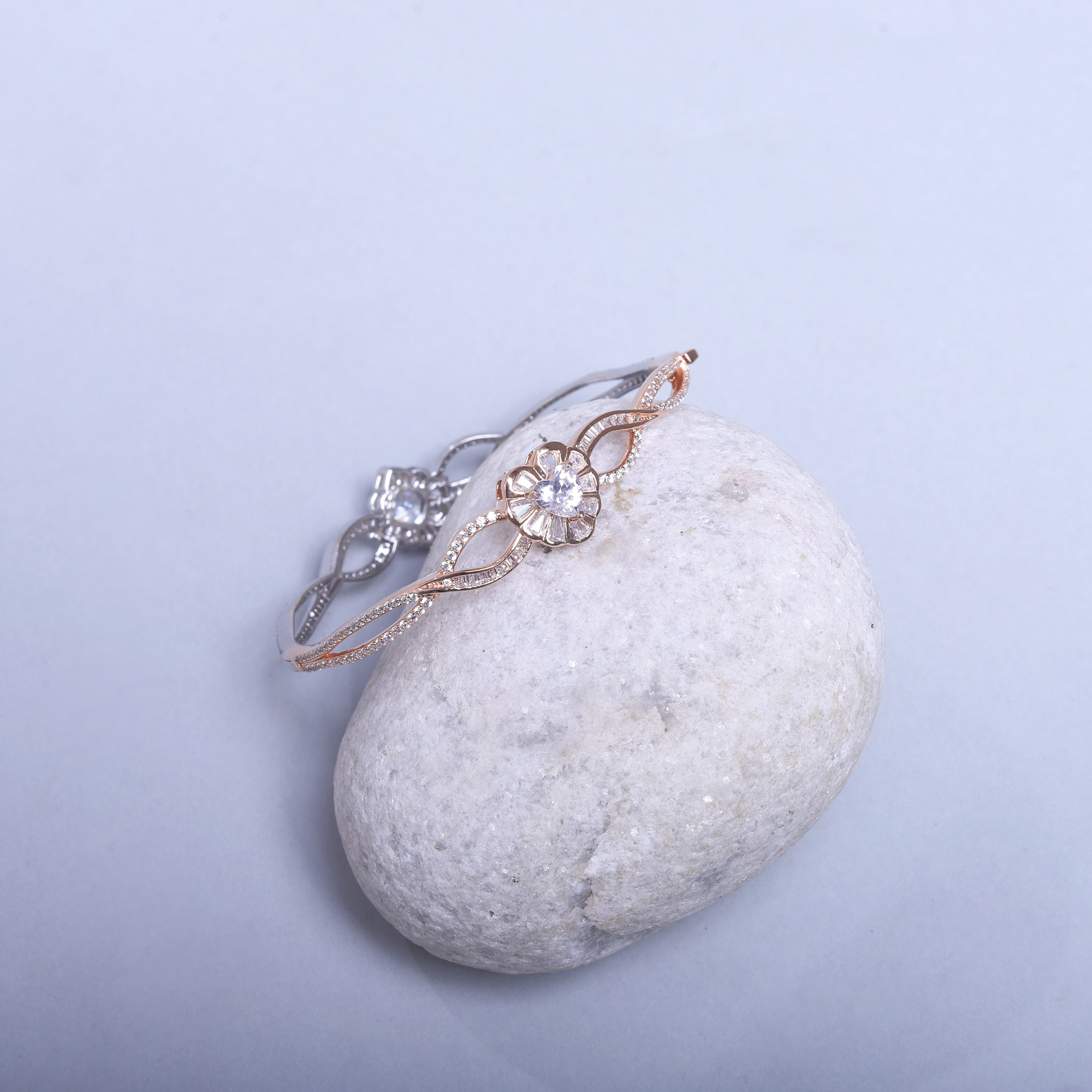 92.5 Sterling Silver Twilight Bloom Bracelet