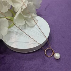 92.5 Sterling Silver Moon Pearl Pendant