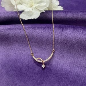 92.5 Sterling Silver Infinity Diamond Pendant